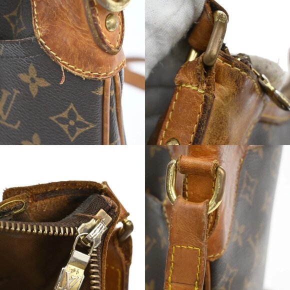 LOUIS VUITTON Odeon PM Shoulder Bag Monogram Leather Brown France - Picture 7 of 16